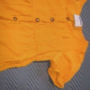 Button down front and double layered dress